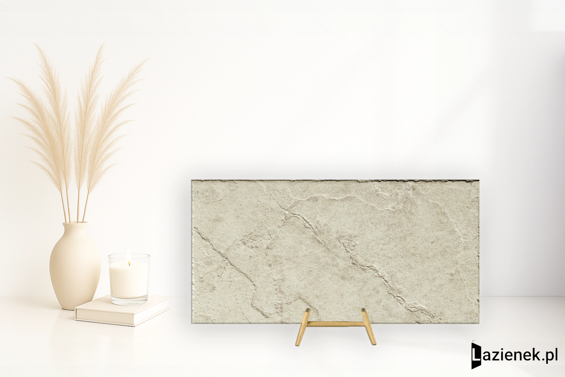 Casalgrande Padana Ardesia Bianco połaczenie mat-poler 15x30 cm gr. 8 mm - płytka rektyfikowana/9680201